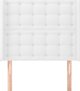 vidaXL Κεφαλάρι uszak λευκό 103x16x118/128 cm τεχνητό δέρμα