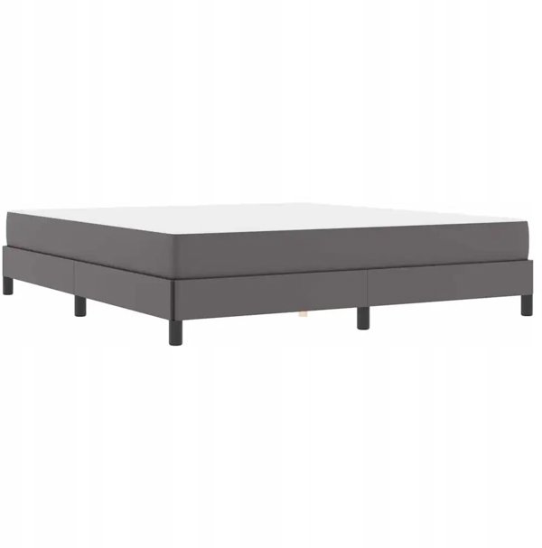 vidaXL Πλαίσιο κρεβατιού με στρώμα Γκρι 180 x 200 cm από ύφασμα