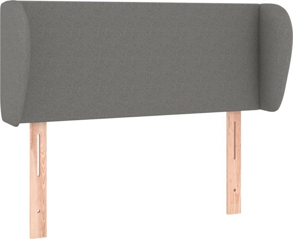 vidaXL Zaglowek uszak, ciemnoszary, 103x23x78/88 cm, tkanina