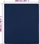 vidaXL Σεντόνια, 2 τεμ., σκούρο μπλε navy, 160x200cm, βαμβακερό ζέρσεϊ