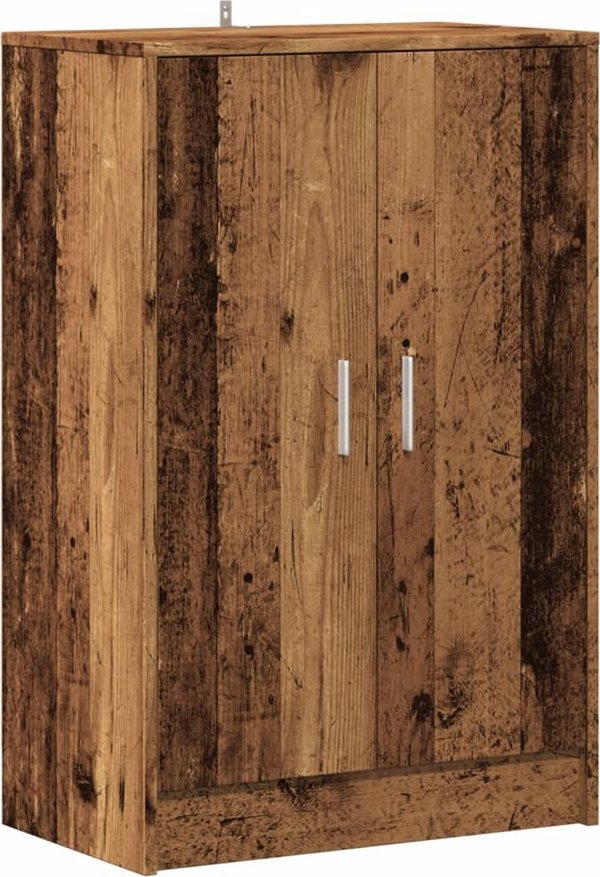 vidaXL vidaXL Szafka na buty, stare drewno, 60x35x92 cm
