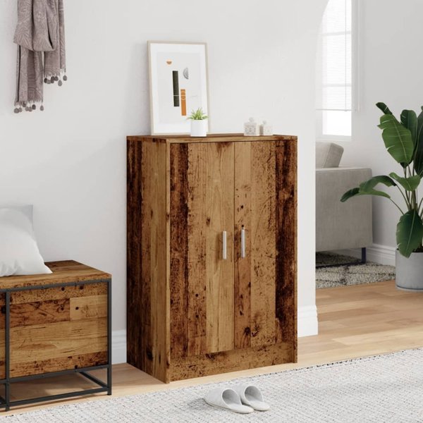 vidaXL vidaXL Szafka na buty, stare drewno, 60x35x92 cm