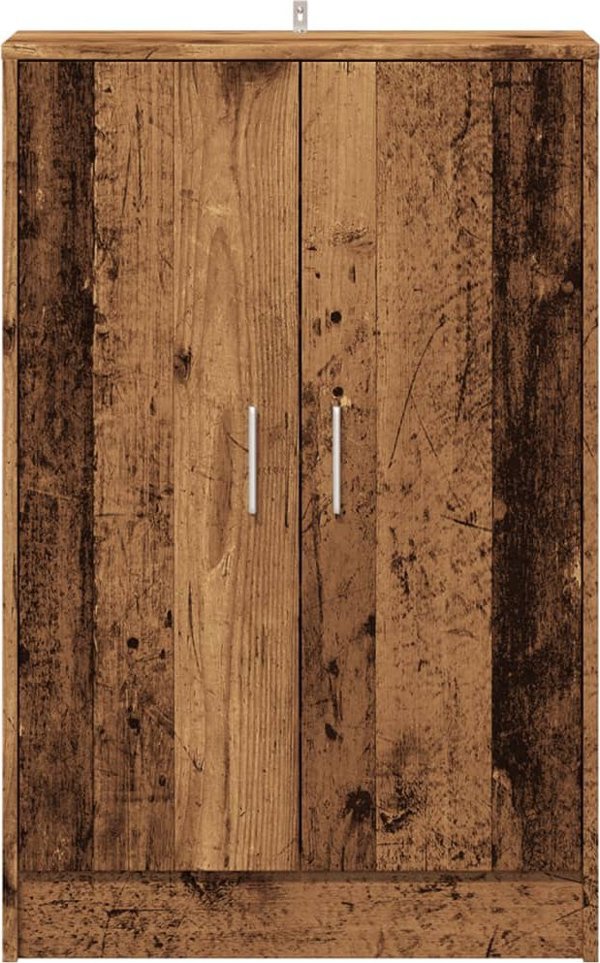 vidaXL vidaXL Szafka na buty, stare drewno, 60x35x92 cm