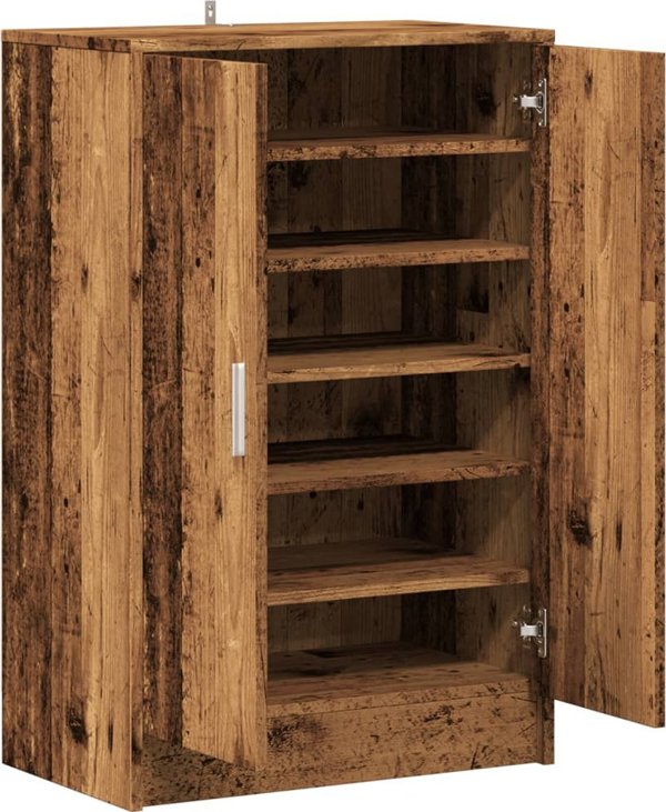vidaXL vidaXL Szafka na buty, stare drewno, 60x35x92 cm
