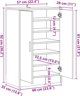 vidaXL vidaXL Szafka na buty, stare drewno, 60x35x92 cm