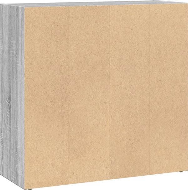 vidaXL Βιβλιοθήκη, γκρι δρυς σονόμα, 80x30x77 εκ.