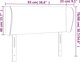vidaXL Προσκέφαλο πολυθρόνας, κρεμ, 93x23x78/88 cm, ύφασμα