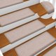 vidaXL Αυτοκόλλητα Πατάκια Σκάλας 30 τμχ, 65x21x4 εκ., Taupe