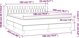 vidaXL Lozko kontynentalne me to materacem kremowe tkanina 180x200 cm