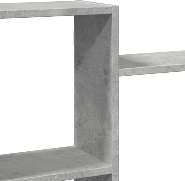 vidaXL Ράφι τοίχου χρώμα σκυροδέματος 159x18x65 εκ.