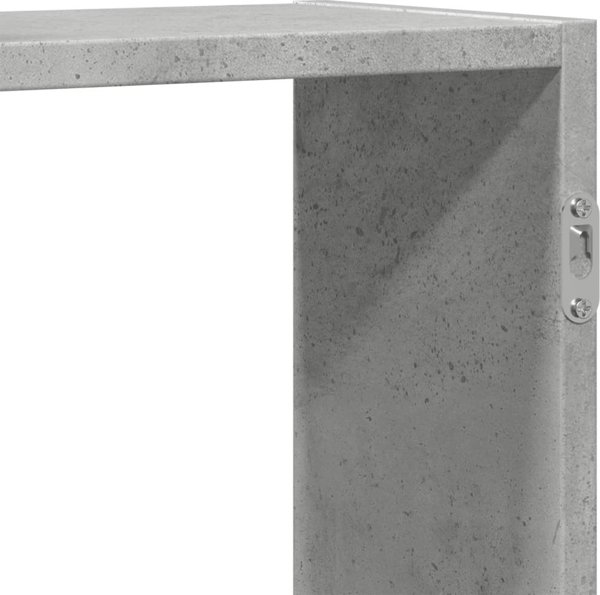 vidaXL Ράφι τοίχου χρώμα σκυροδέματος 159x18x65 εκ.