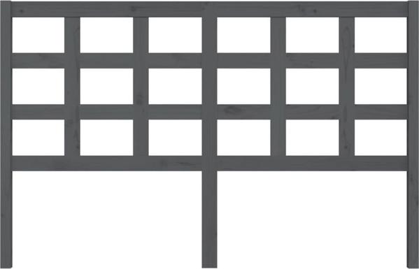 vidaXL Κεφαλάρι κρεβατιού, γκρι, 156x4x100 cm, ανοιχτό ξύλο πεύκου