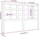 vidaXL Κεφαλάρι κρεβατιού, γκρι, 156x4x100 cm, ανοιχτό ξύλο πεύκου
