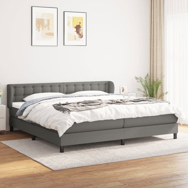vidaXL Lazareto kontinentale me strwmatiko, gkrima gkri yfasma 200x200 cm