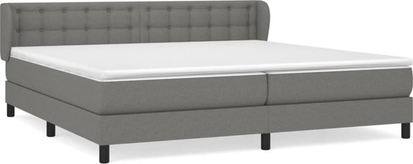 vidaXL Lazareto kontinentale me strwmatiko, gkrima gkri yfasma 200x200 cm