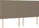 vidaXL Zaglowki do lozka 4 szt taupe 80x5x78/88 cm tkanina