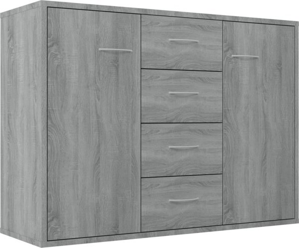 vidaXL Συρταριέρα, Sonoma γκρι δρυς, 88x30x65 εκ., συνθετικό ξύλο