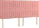 vidaXL Κεφαλάρι κρεβατιού με LED, ροζ, 160x5x118/128 εκ, βελούδινο