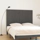 vidaXL Κεφαλάρι Κρεβατιού, Γκρι, 166x3x110 cm, Μασίφ Πεύκο
