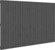 vidaXL Κεφαλάρι Κρεβατιού, Γκρι, 166x3x110 cm, Μασίφ Πεύκο