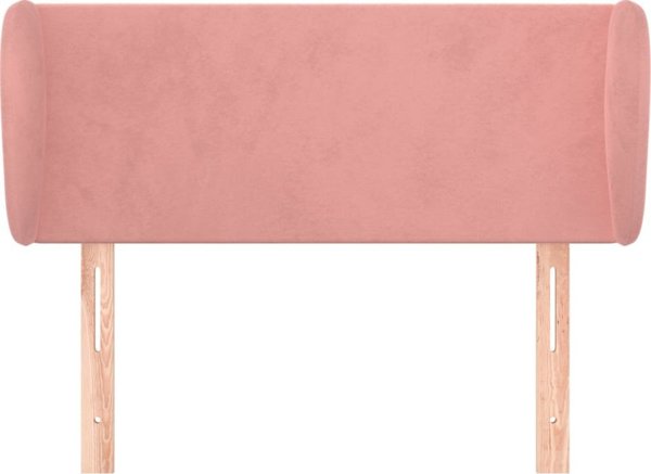 vidaXL Προσκέφαλο uszak, ροζ, 93x23x78/88 εκ, βελούδινο