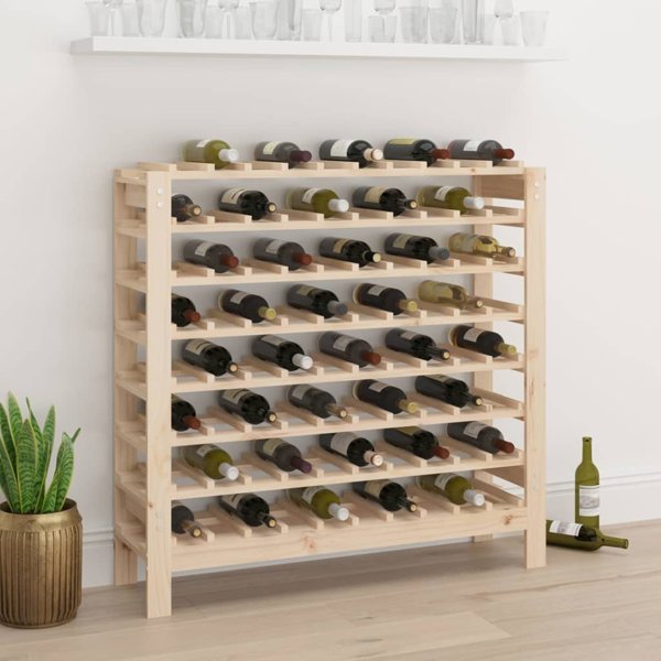 vidaXL vidaXL Stojak na wino, 109,5x30x107,5 cm, lite drewno sosnowe