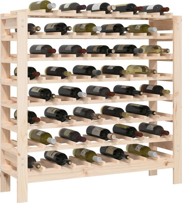 vidaXL vidaXL Stojak na wino, 109,5x30x107,5 cm, lite drewno sosnowe