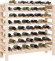 vidaXL vidaXL Stojak na wino, 109,5x30x107,5 cm, lite drewno sosnowe