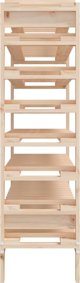 vidaXL vidaXL Stojak na wino, 109,5x30x107,5 cm, lite drewno sosnowe