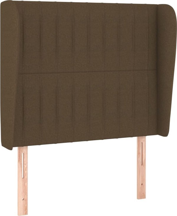 vidaXL Κεφαλαριό uszak σκούρο καφέ 93x23x118/128 cm υφασμάτινο