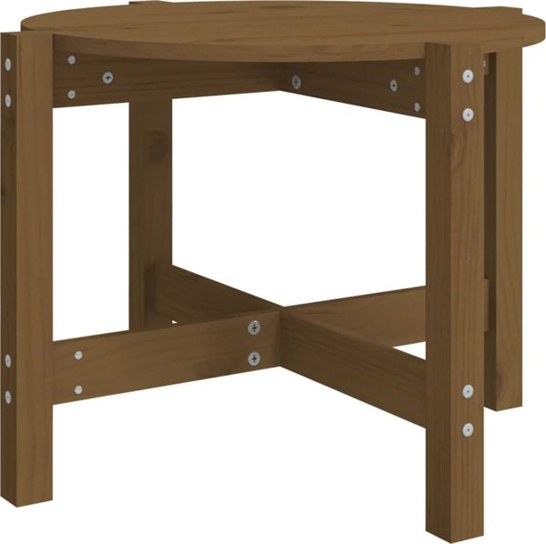 vidaXL Τραπεζάκι καφέ, μέλια καφέ, 62,5x45 εκ, φυσικό πεύκο