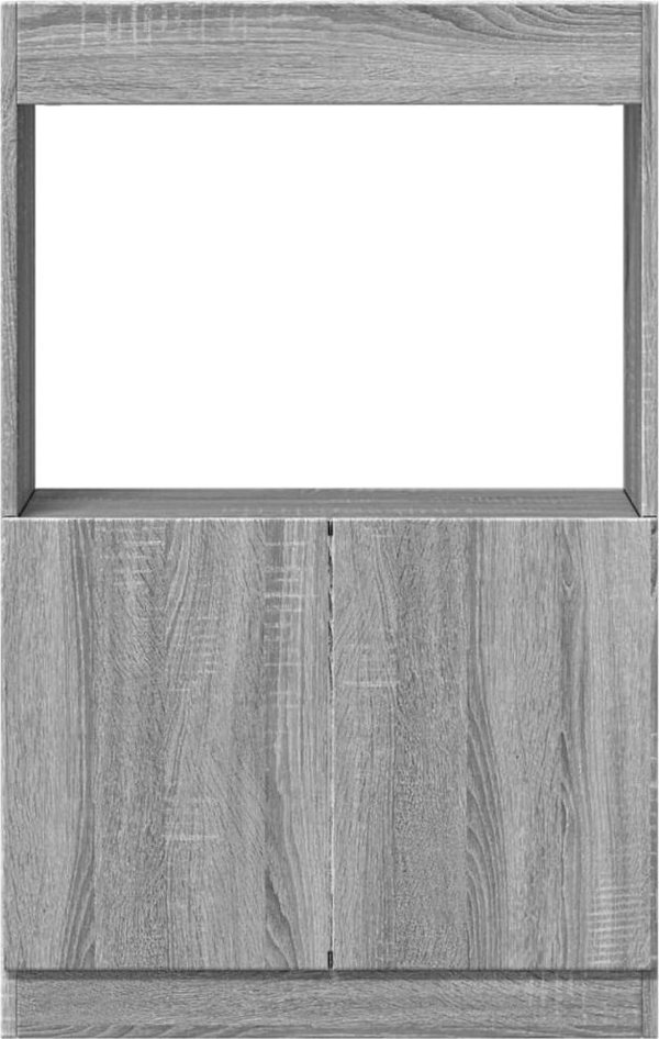 vidaXL Ψηλή ντουλάπα Sonoma γκρι δρυς, 63x33x100 εκ.