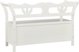 vidaXL Λευκός Πάγκος, 107x45x75,5 εκ., Μασίφ Ξύλο Έλατου