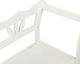 vidaXL Λευκός Πάγκος, 107x45x75,5 εκ., Μασίφ Ξύλο Έλατου