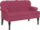vidaXL Πάγκος με πλάτη, βυσσινί, 119,5x64,5x75 εκ., βελούδινο ύφασμα