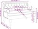 vidaXL Πάγκος με πλάτη, βυσσινί, 119,5x64,5x75 εκ., βελούδινο ύφασμα