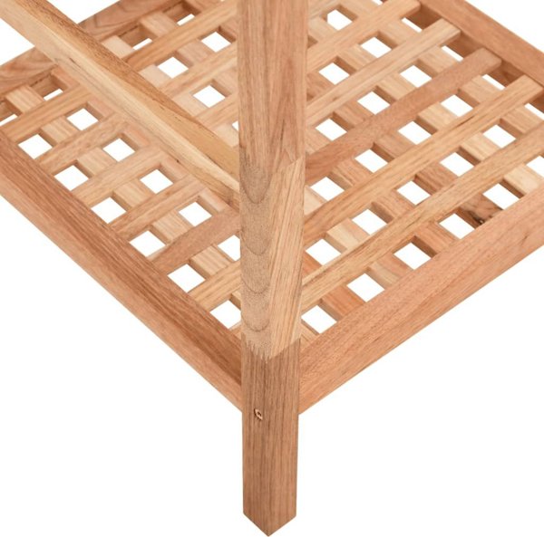 vidaXL Ράφι μπάνιου, 35,5x35,5x112,5 cm, ξύλο καρυδιάς