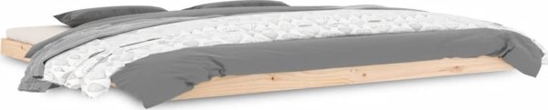 vidaXL Ράμα κρεβατιού 200 x 200 cm, μασίφ ξύλο πεύκου