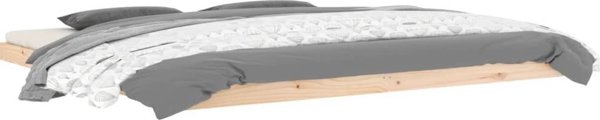 vidaXL Ράμα κρεβατιού 200 x 200 cm, μασίφ ξύλο πεύκου