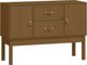 vidaXL Ντουλάπι από μασίφ πεύκο, μέλι-καφέ, 110x40x78 εκ.