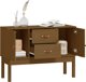 vidaXL Ντουλάπι από μασίφ πεύκο, μέλι-καφέ, 110x40x78 εκ.