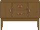 vidaXL Ντουλάπι από μασίφ πεύκο, μέλι-καφέ, 110x40x78 εκ.