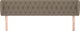 vidaXL Zaglowek uszak, taupe, 183x23x78/88 cm, tkanina