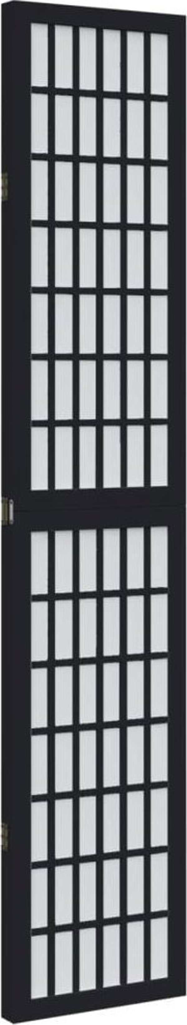 vidaXL vidaXL Parawan pokojowy, 3-panelowy, czarny, lite drewno paulowni