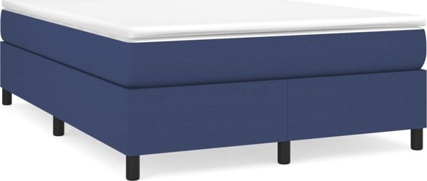 vidaXL Lokto kontynentalne niebieskie obite tkanina 140x190 cm
