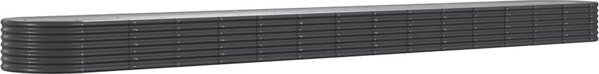 vidaXL vidaXL Donica ogrodowa, malowana proszkowo stal, 620x80x36 cm antracyt