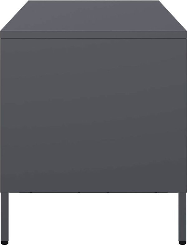 vidaXL Szafka RTV, antracyt, 101,5x39x43,5 cm, stal walcowana na zimno