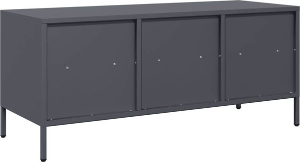 vidaXL Szafka RTV, antracyt, 101,5x39x43,5 cm, stal walcowana na zimno
