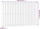 vidaXL Κεφαλάρι κρεβατιού μαύρο 140x3x90 cm από μασίφ πεύκο