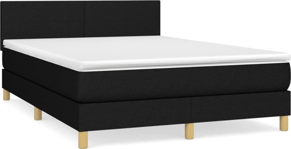 vidaXL Lozko kontynentalne me to mattress, mauro, tissus 140x200 cm
